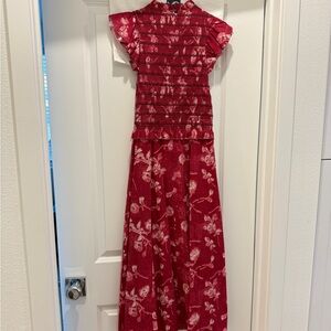 SEA Red Floral Dress